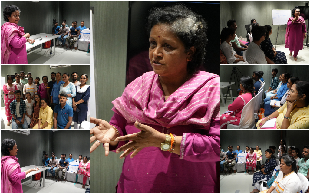 Gita Ma’am’s session with Foundation Course and Level 1 course (For Behaviour Support Staff):